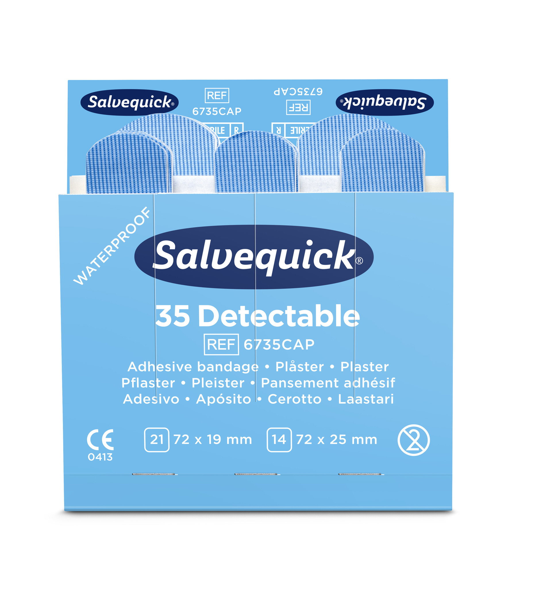 Salvequick 6735 navulling 35 HACCP pleisters - 6 stuks Top Merken Winkel